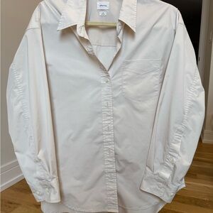 Aritzia Wilfred Free Cream Button Down